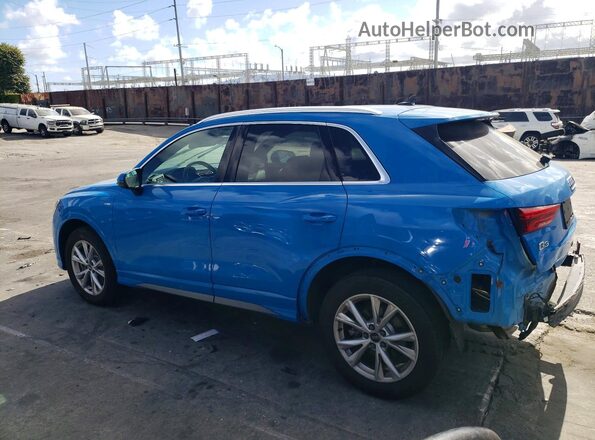 WA1DECF35P1128674 2023 AUDI Q3 Blue Trasero izquierdo