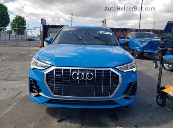 WA1DECF35P1128674 2023 AUDI Q3 Blue Vista frontal
