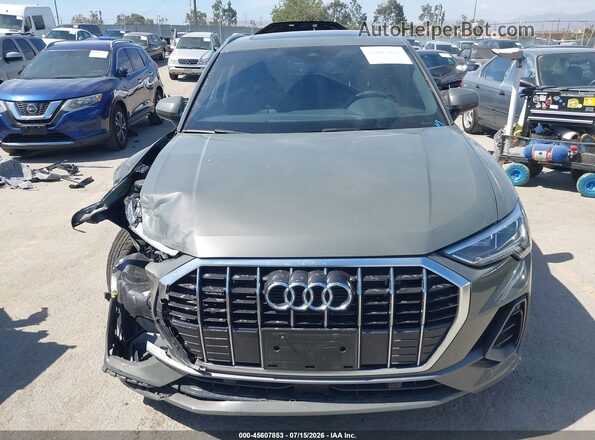 WA1DECF35R1123767 2024 AUDI Q3 Gray Instrument cluster view