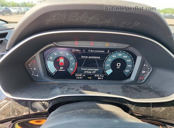 WA1DECF35R1137538 2024 AUDI Q3 White ხელსაწყოთა პანელის ხედი