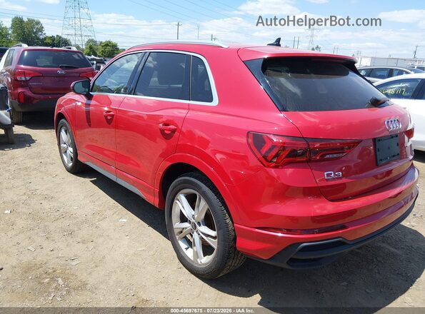 WA1DECF36R1107576 2024 AUDI Q3 Red Задня ліва чверть