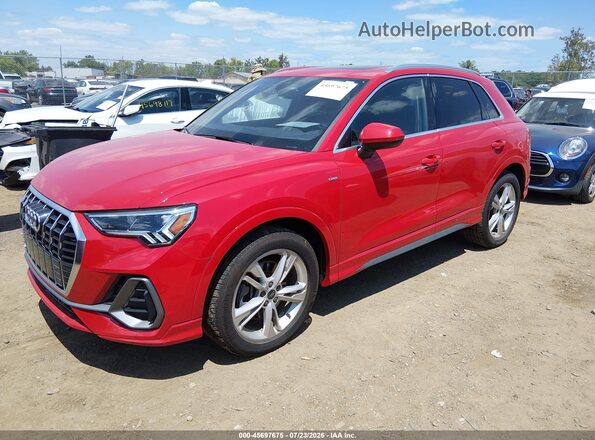 WA1DECF36R1107576 2024 AUDI Q3 Red Передня ліва чверть