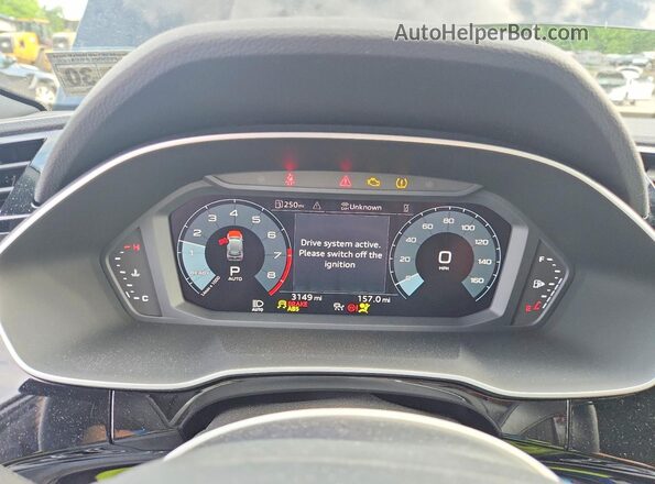 WA1DECF36S1054738 2025 AUDI Q3 Black Instrument cluster view
