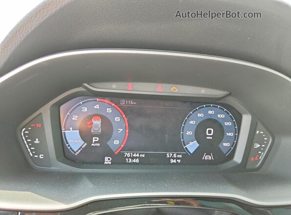 WA1DECF37M1020469 2021 AUDI Q3 Gray Вид щитка приладів