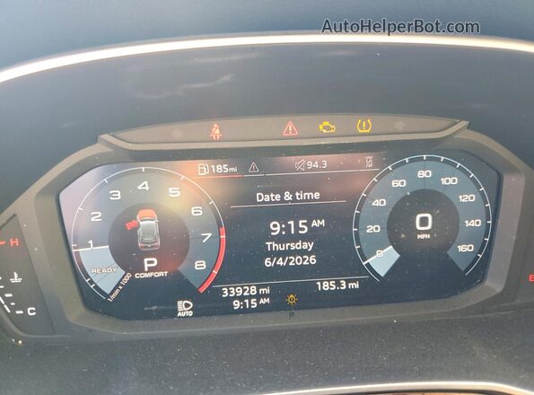 WA1DECF37P1135755 2023 AUDI Q3 White Вид щитка приладів