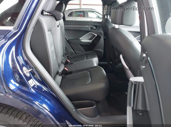 WA1DECF38M1056123 2021 AUDI Q3 Blue Vista de la etiqueta del VIN