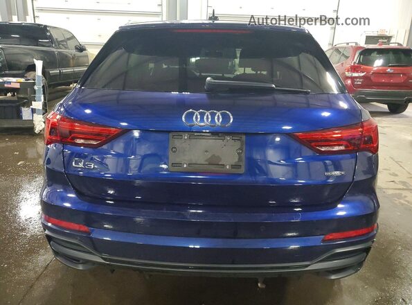 WA1DECF38M1114148 2021 AUDI Q3 Синий Вид сзади