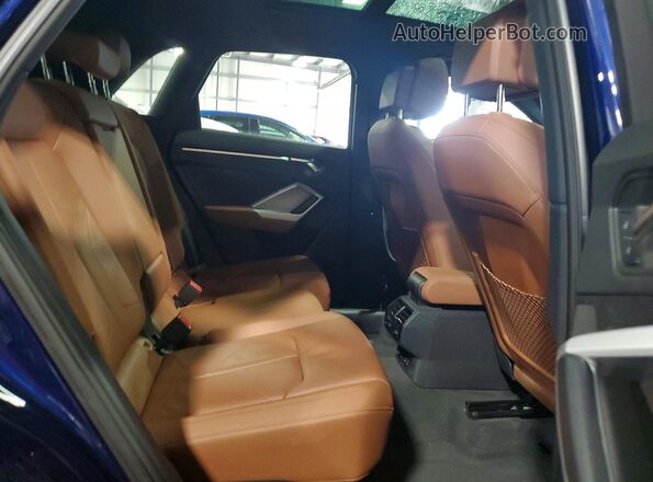 WA1DECF38M1114148 2021 AUDI Q3 Синий Вид задней части салона