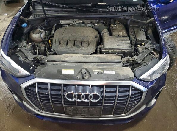 WA1DECF38M1114148 2021 AUDI Q3 Синий Вид подкапотного пространства