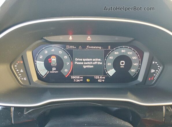 WA1DECF38P1023045 2023 AUDI Q3 White Սարքավորումների վահանակի տեսք