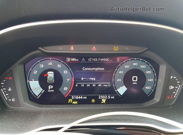 WA1DECF39N1085955 2022 AUDI Q3 Black Widok zestawu wskaźników