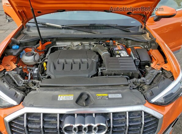 WA1DECF39N1150495 2022 AUDI Q3 Orange Շարժիչի բաժամունքի տեսք