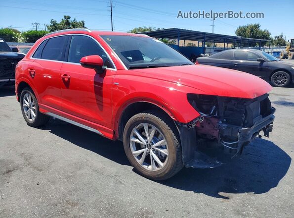 WA1DECF39R1057823 2024 AUDI Q3 Красный Передняя правая четверть