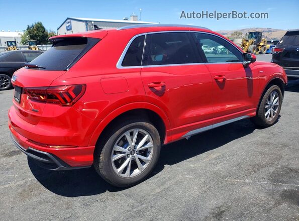 WA1DECF39R1057823 2024 AUDI Q3 Красный Задняя правая четверть