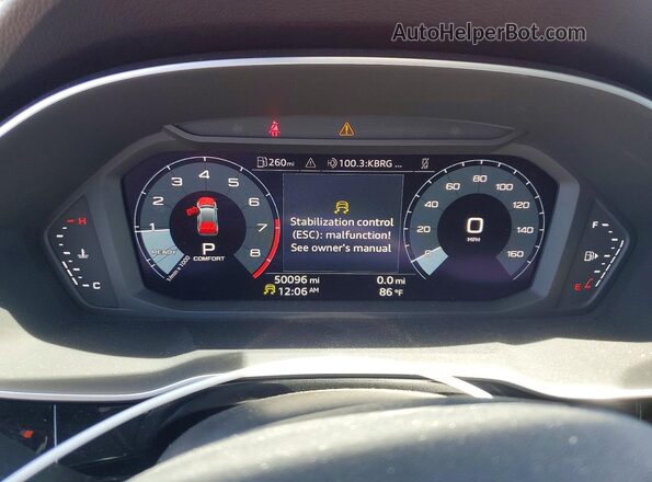 WA1DECF39R1057823 2024 AUDI Q3 Красный Вид щитка приборов