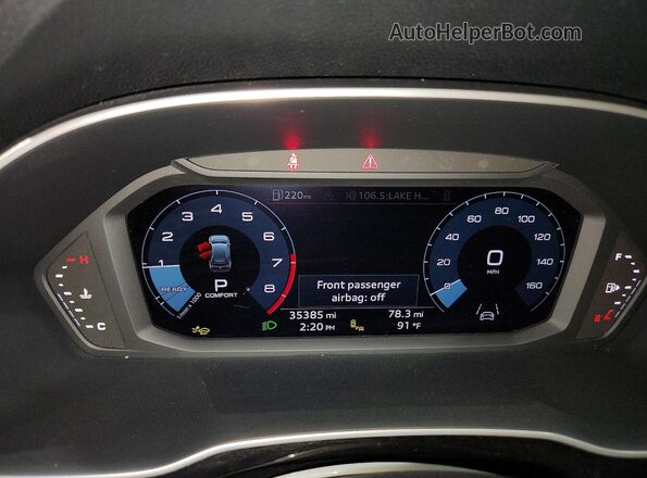 WA1DECF3XS1011732 2025 AUDI Q3 White Вид щитка приладів