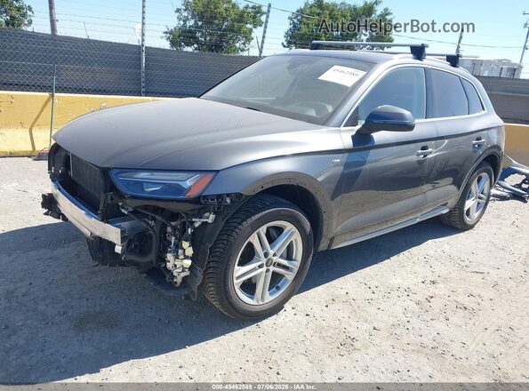 WA1E2AFY7M2069310 2021 AUDI Q5 Gray Передня ліва чверть