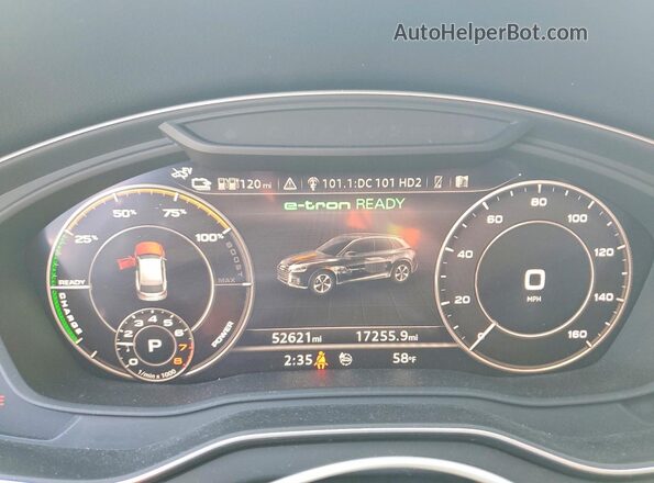 WA1E2AFY8L2065720 2020 AUDI Q5 Серый Вид щитка приборов