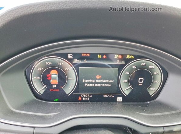 WA1E2AFY9S2045863 2025 AUDI Q5 Black Instrument cluster view