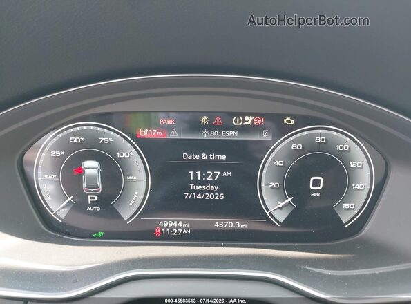 WA1E2AFYXR2016950 2024 AUDI Q5 White უკანა სავარძლების ხედი