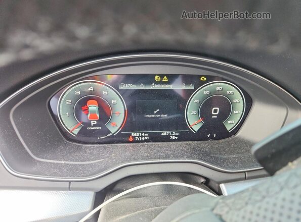 WA1EAAFY0R2048177 2024 AUDI Q5 White Вид щитка приладів
