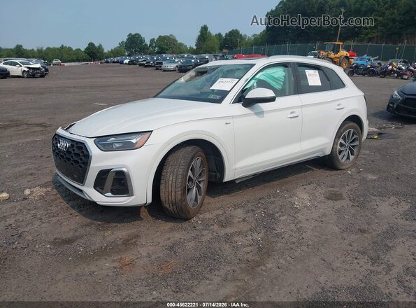 WA1EAAFY2P2019342 2023 AUDI Q5 White წინა მარცხენა ხედი სამი მეოთხედიდან