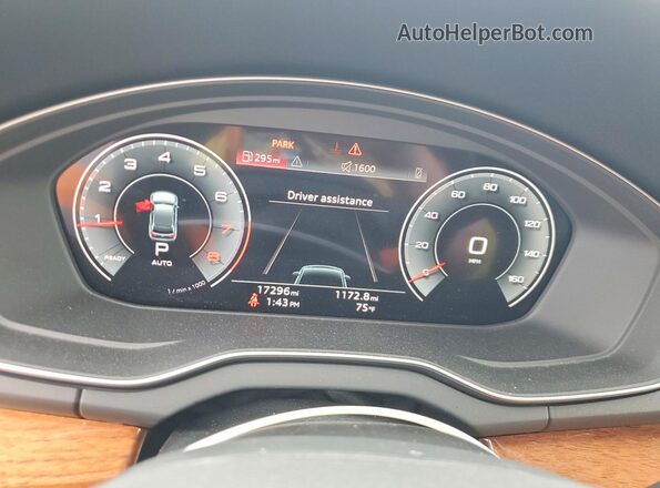 WA1EAAFY2P2143109 2023 AUDI Q5 Charcoal Instrument cluster view