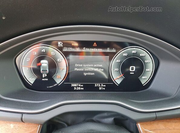 WA1EAAFY3P2141384 2023 AUDI Q5 Gray Вид щитка приладів