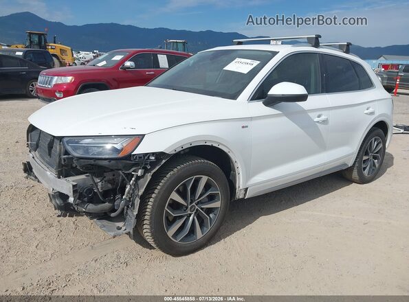 WA1EAAFY5N2072100 2022 AUDI Q5 White წინა მარცხენა ხედი სამი მეოთხედიდან