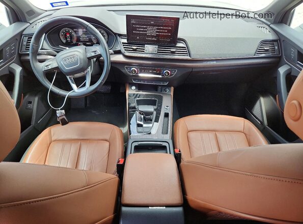 WA1EAAFY5N2077944 2022 AUDI Q5 Blue Widok deski rozdzielczej