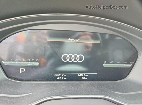 WA1EAAFY5P2124716 2023 AUDI Q5 Black Widok zestawu wskaźników