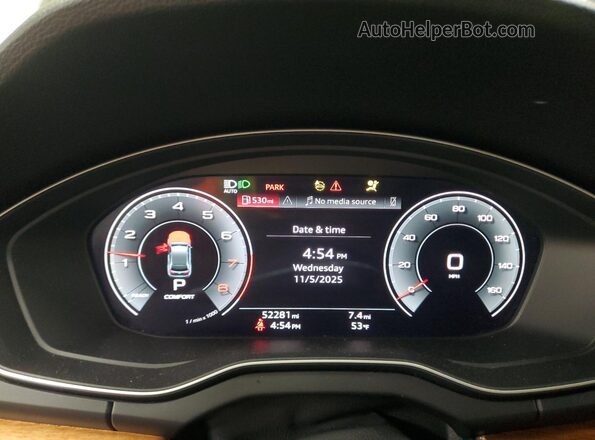 WA1EAAFY6P2046351 2023 AUDI Q5 Black Vista del cuadro de instrumentos