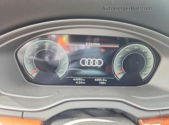 WA1EAAFY8P2113533 2023 AUDI Q5 Черный Вид щитка приборов