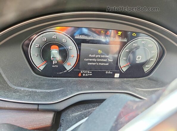 WA1EAAFY8R2097708 2024 AUDI Q5 Gray Սարքավորումների վահանակի տեսք
