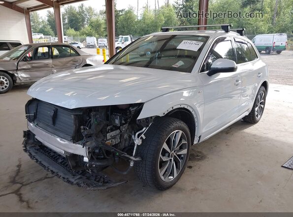 WA1EAAFYXP2013384 2023 AUDI Q5 White Առջևի ձախ երեք քառորդ տեսարան