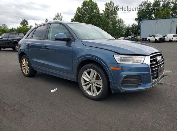 WA1ECCFS2HR009534 2017 AUDI Q3 Синий Передняя правая четверть