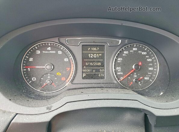 WA1ECCFS2HR009534 2017 AUDI Q3 Синий Вид щитка приборов