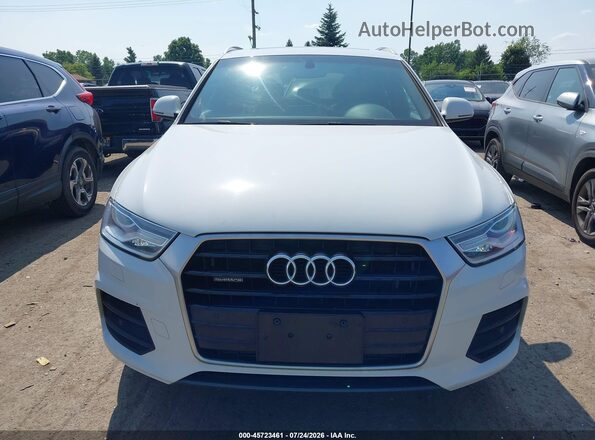 WA1ECCFS4HR017621 2017 AUDI Q3 White Instrument cluster view