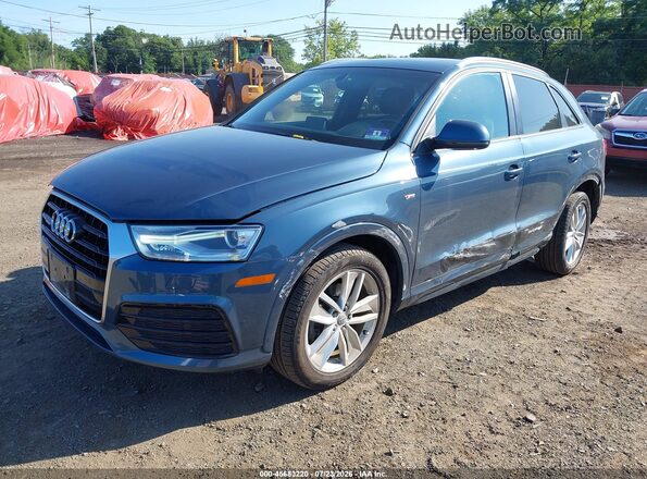 WA1ECCFS4JR000274 2018 AUDI Q3 Blue Front view