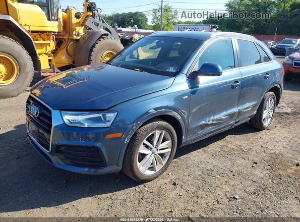 WA1ECCFS4JR000274 2018 AUDI Q3 Blue Front left