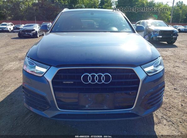 WA1ECCFS4JR000274 2018 AUDI Q3 Blue Instrument cluster view