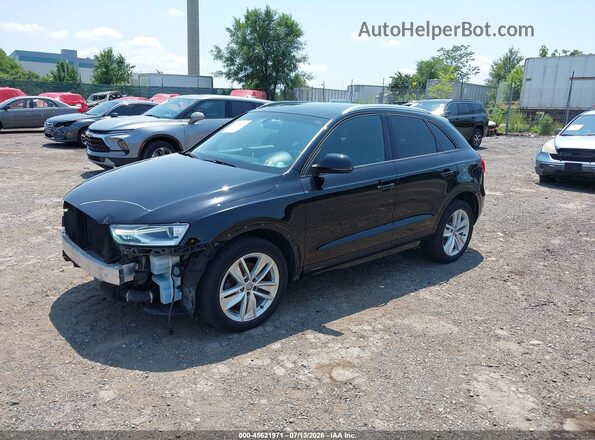 WA1ECCFS5HR016803 2017 AUDI Q3 Black წინა მარცხენა ხედი სამი მეოთხედიდან