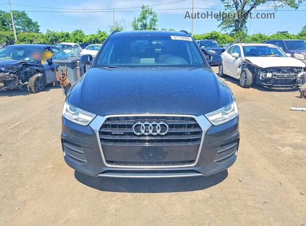WA1ECCFS5HR017384 2017 AUDI Q3 Black Front view