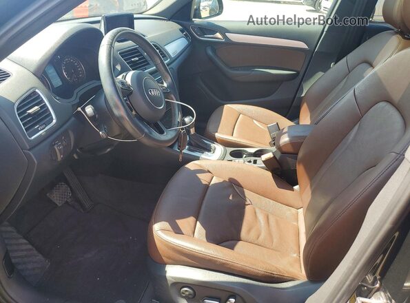WA1ECCFS5HR017384 2017 AUDI Q3 Black Front interior view
