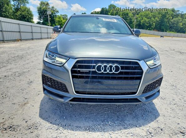 WA1ECCFSXJR028564 2018 AUDI Q3 Gray Դիմացի տեսք