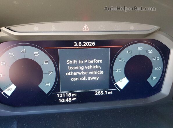 WA1EECF30S1046476 2025 AUDI Q3 Gray Widok zestawu wskaźników