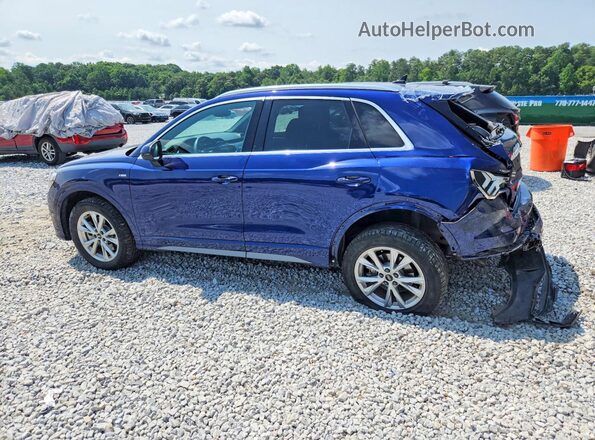 WA1EECF31N1124123 2022 AUDI Q3 Blue Задня ліва чверть