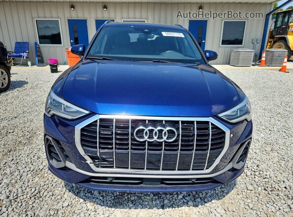 WA1EECF31N1124123 2022 AUDI Q3 Blue Вид спереду