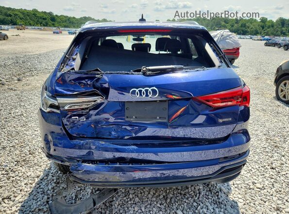WA1EECF31N1124123 2022 AUDI Q3 Blue Вид ззаду