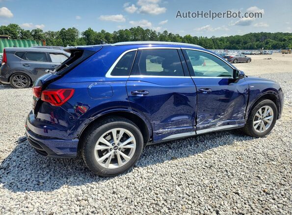 WA1EECF31N1124123 2022 AUDI Q3 Blue Задня права чверть